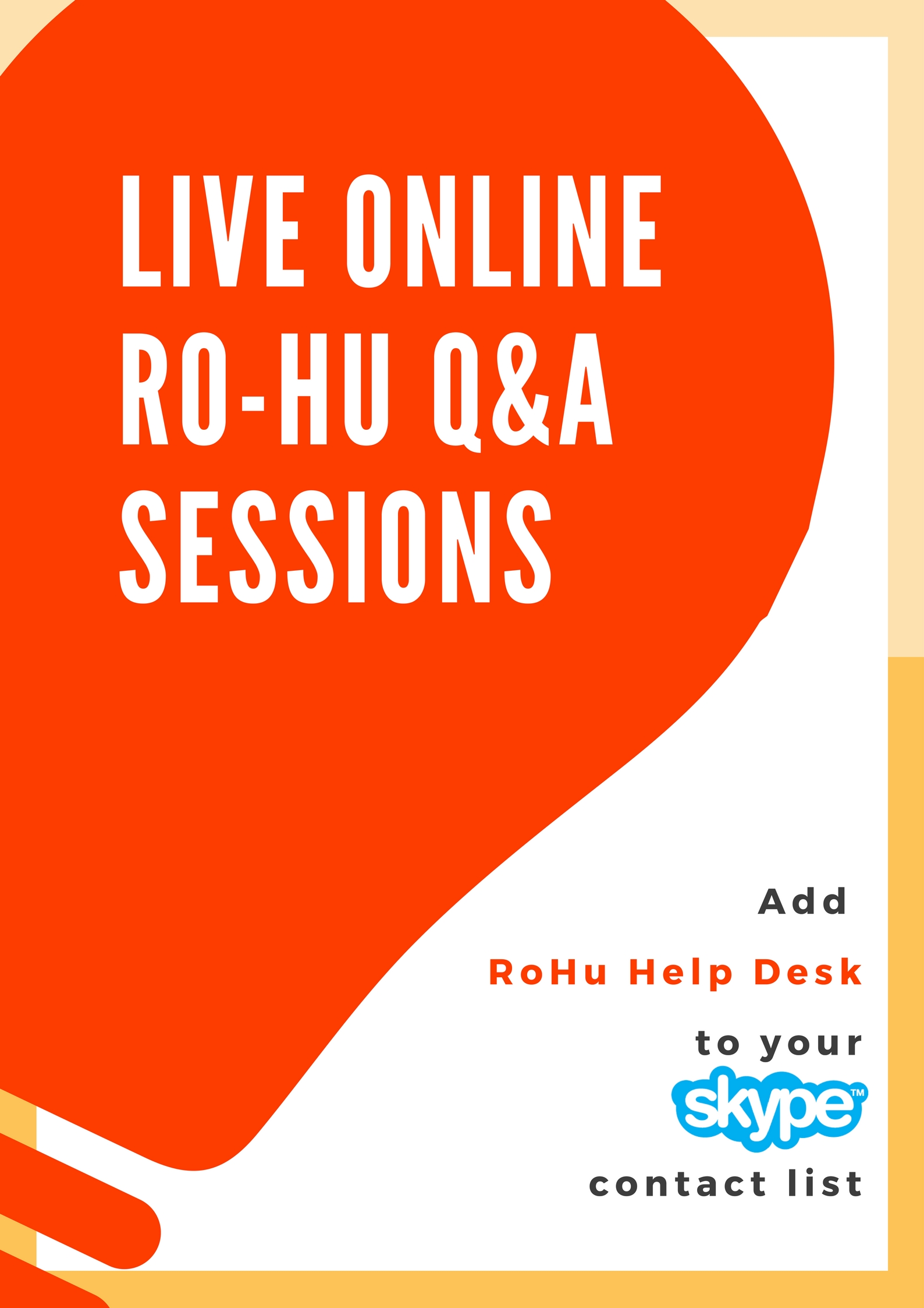 Live Online Rohu Help Desk Sessions Interreg